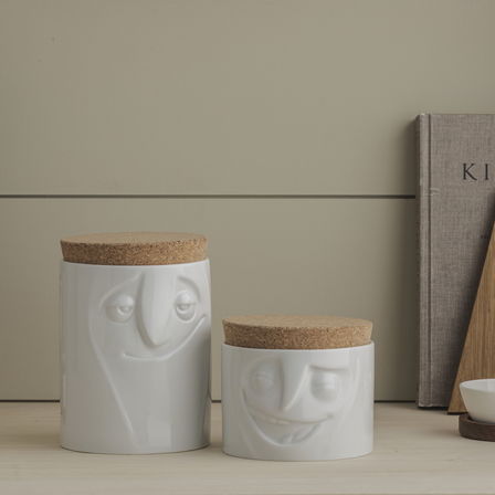 Caixa TASSEN STORAGE JAR - 900ml - CHEERFUL - White