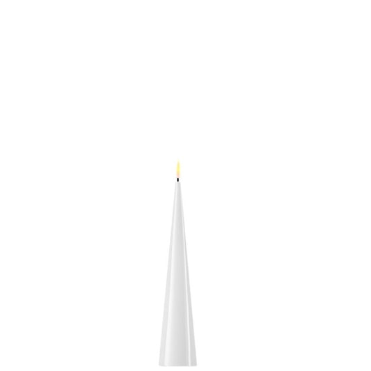 Vela DELUXE RF Cone Candle - 5,0 diam - Branco