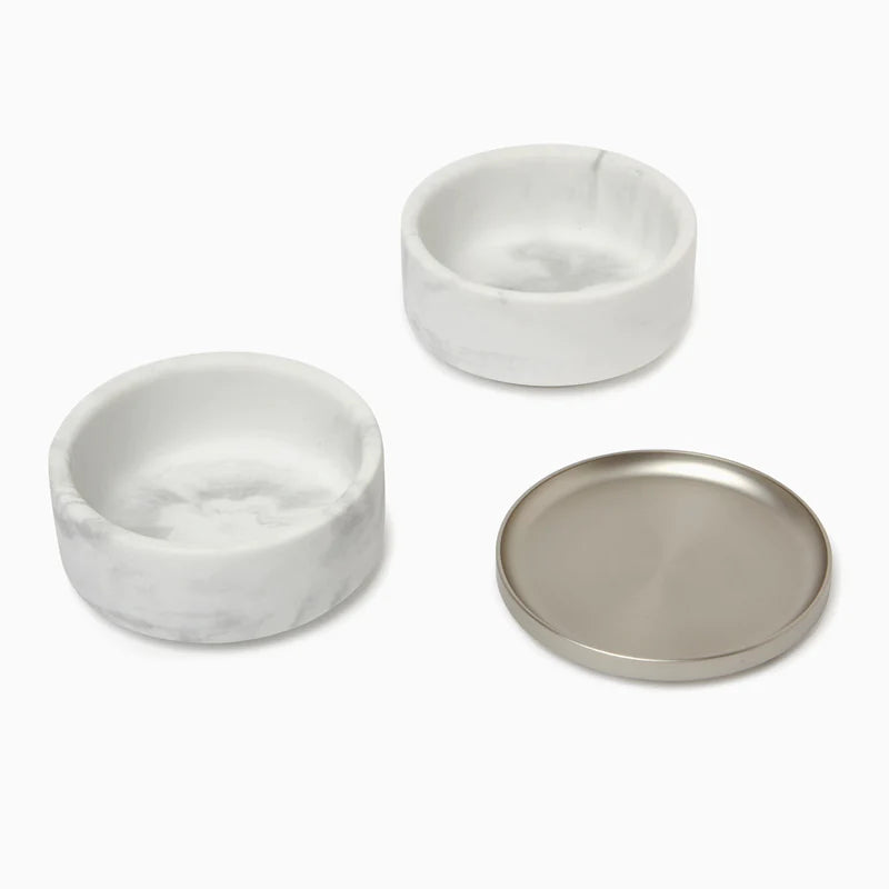 Porta-Joias UMBRA - Tesora Box - White/Nickel