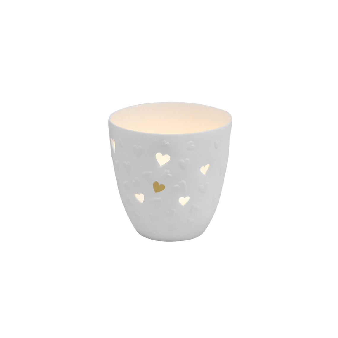 Suporte RADER Tealight Poetry light - Golden hearts