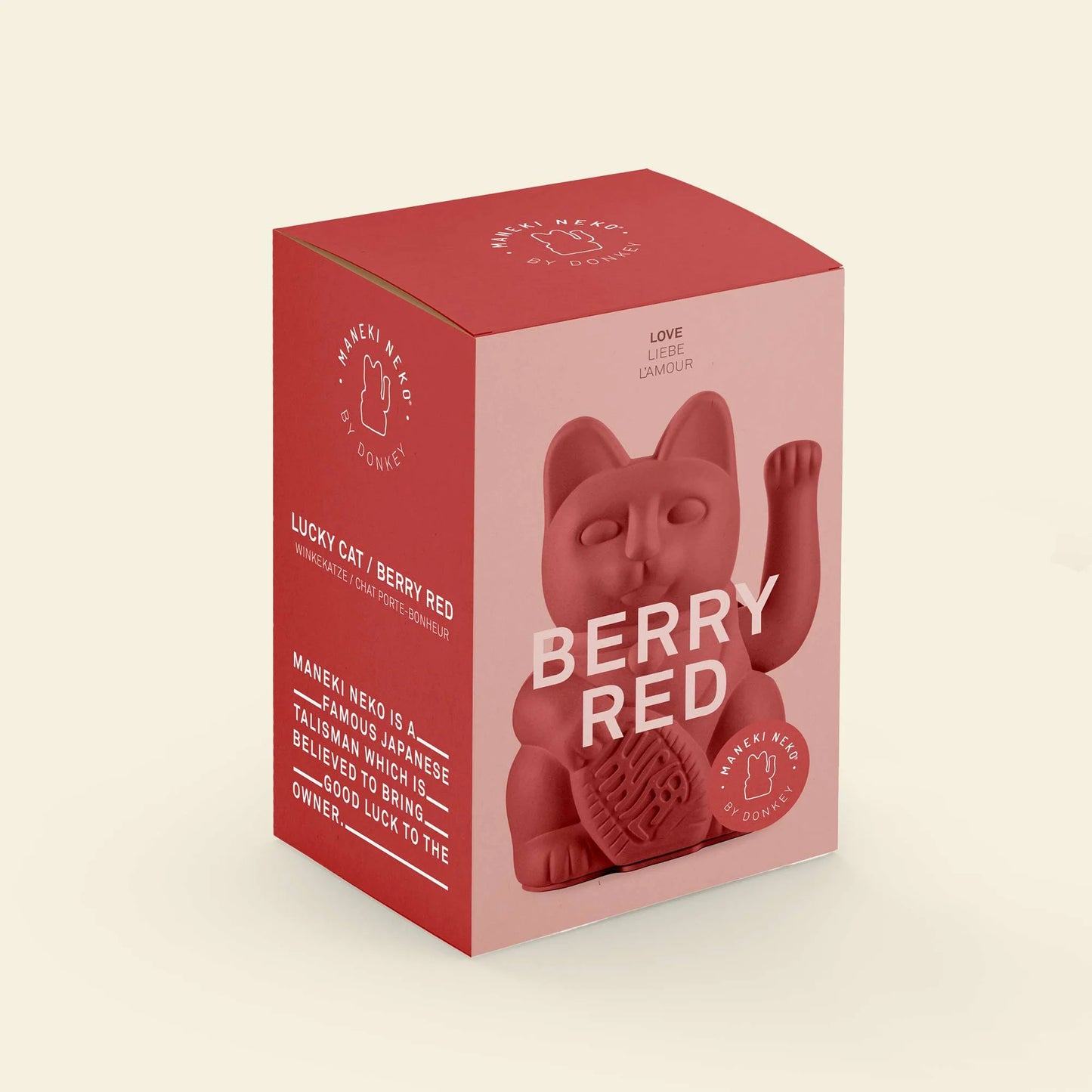 Gato da Sorte Luck Cat Classic - Berry Red