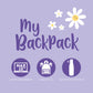 Mochila LEGAMI My Backpack - Daisy - Lilac