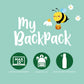 Mochila LEGAMI My Backpack - Bee - Green