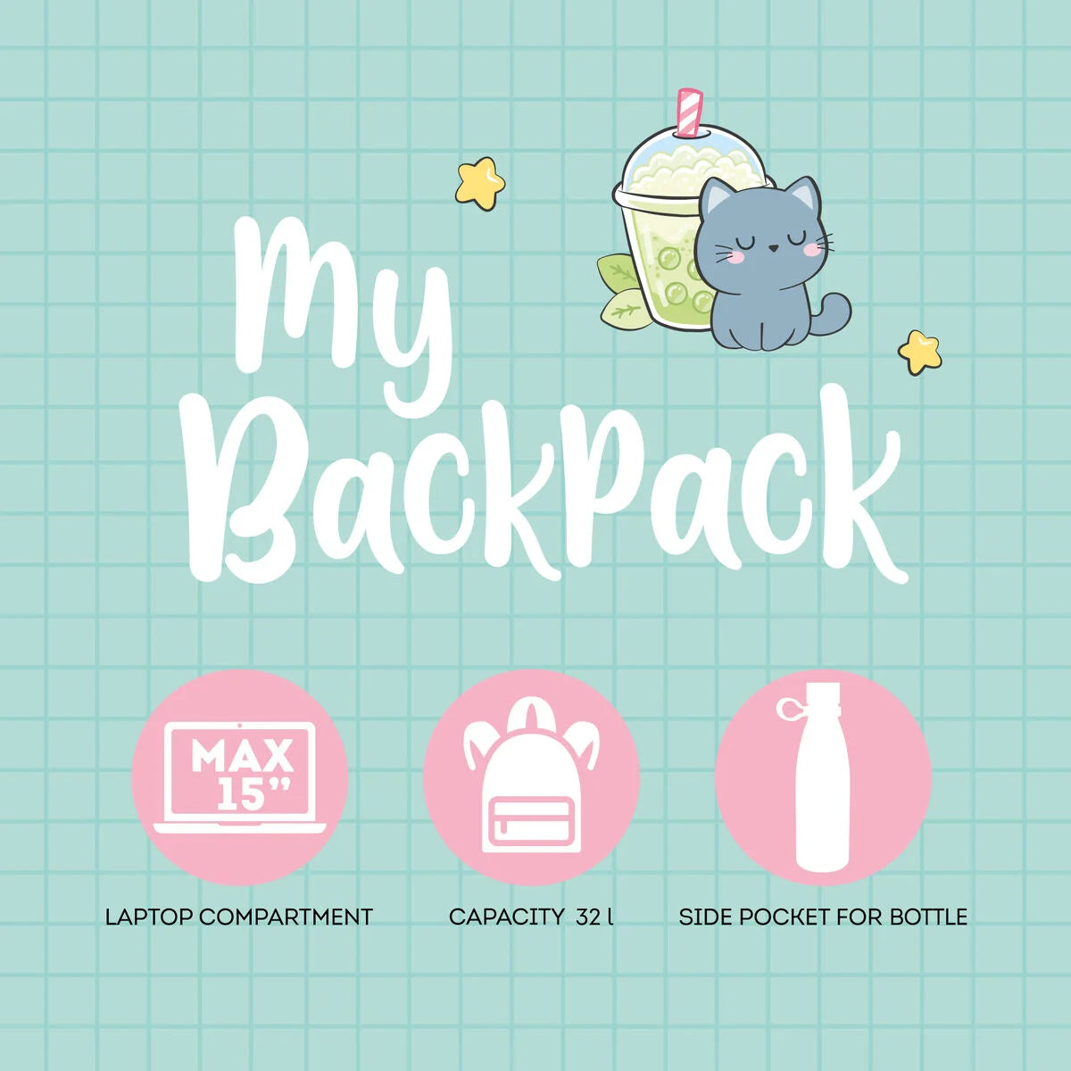 Mochila LEGAMI My Backpack - Kitty