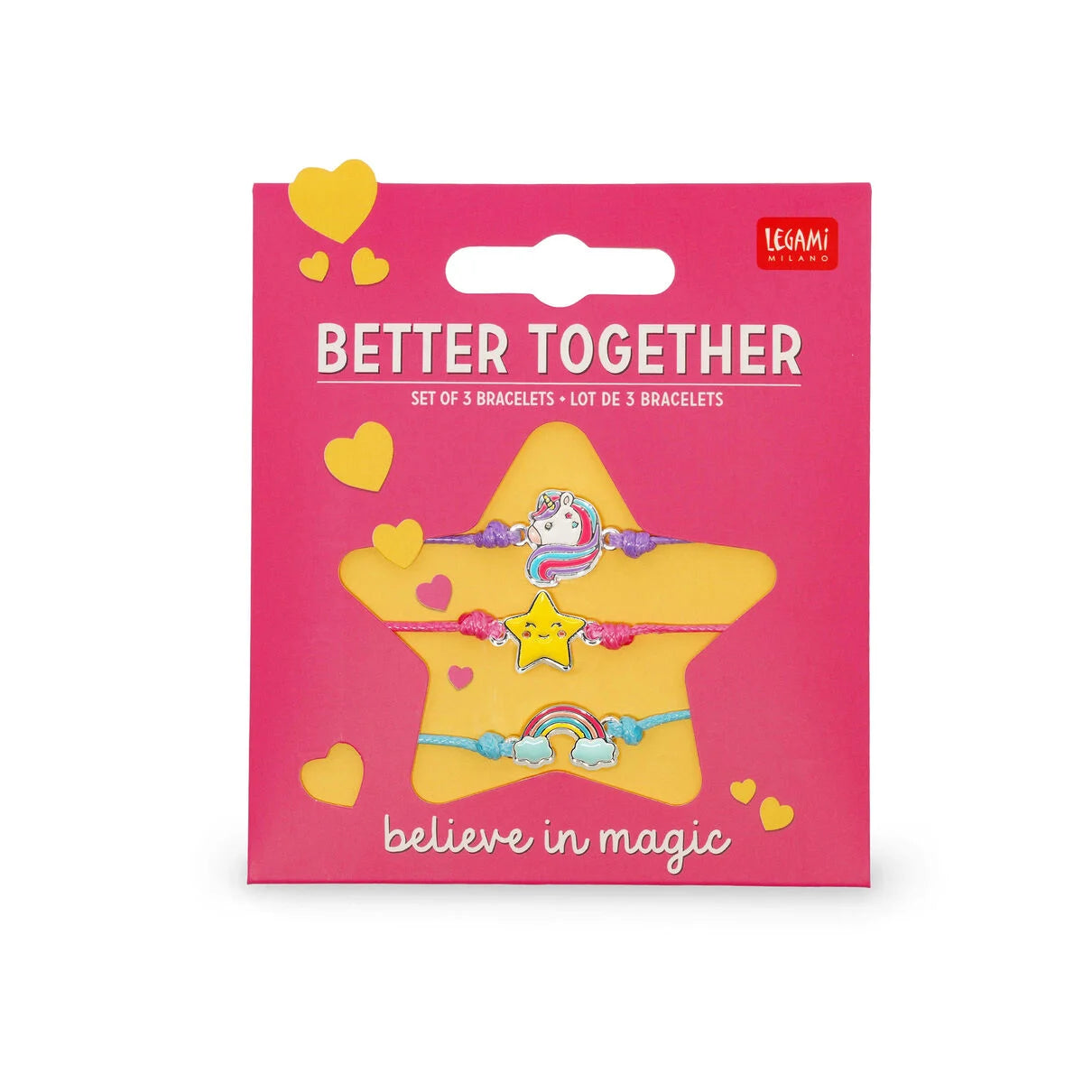 Bracelete LEGAMI Better Together - 3 unid. - Unicorn