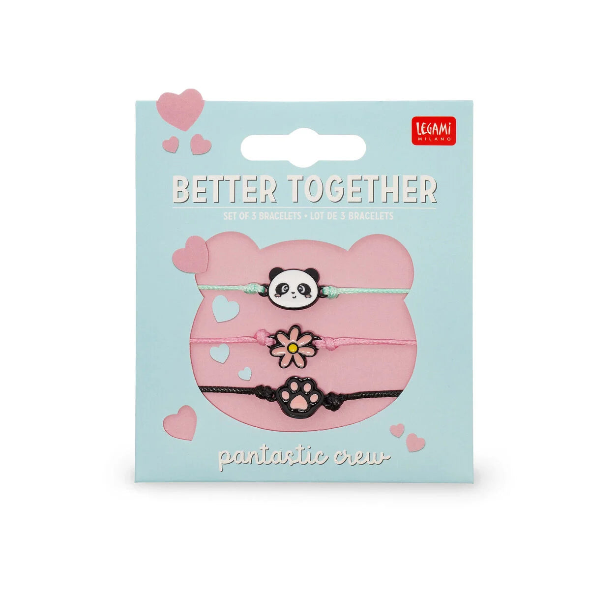 Bracelete LEGAMI Better Together - 3 unid. - Panda