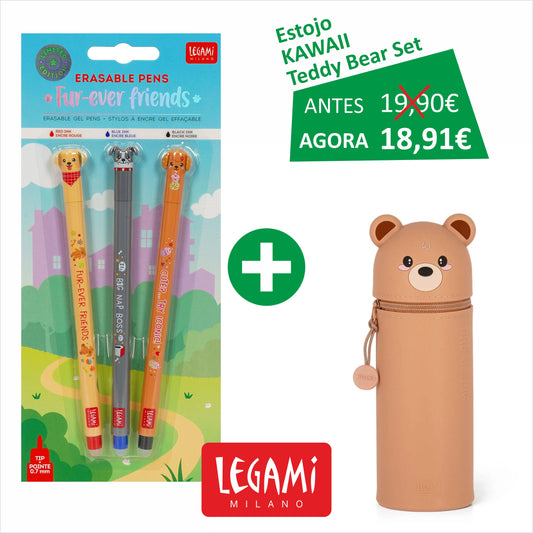 Fur-ever Friends + Estojo LEGAMI Kawaii - Teddy Bear SET
