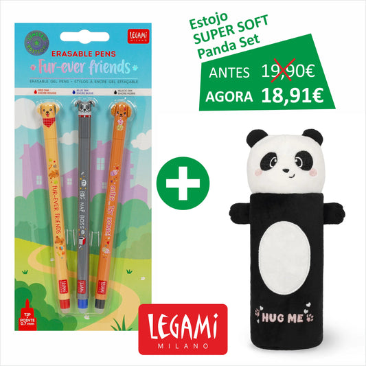 Fur-ever Friends + Estojo LEGAMI Super Soft - Panda SET