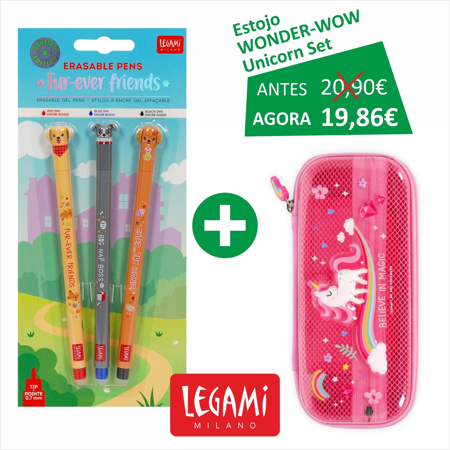 Fur-ever Friends + Estojo LEGAMI Wonder-Wow - Unicorn