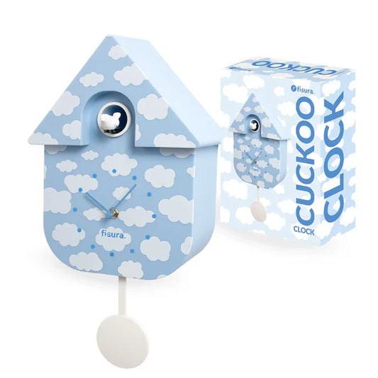 Relógio de parede FISURA Cukoo Clock - Clouds