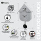Relógio de parede FISURA Cukoo Clock -  Grey & Black