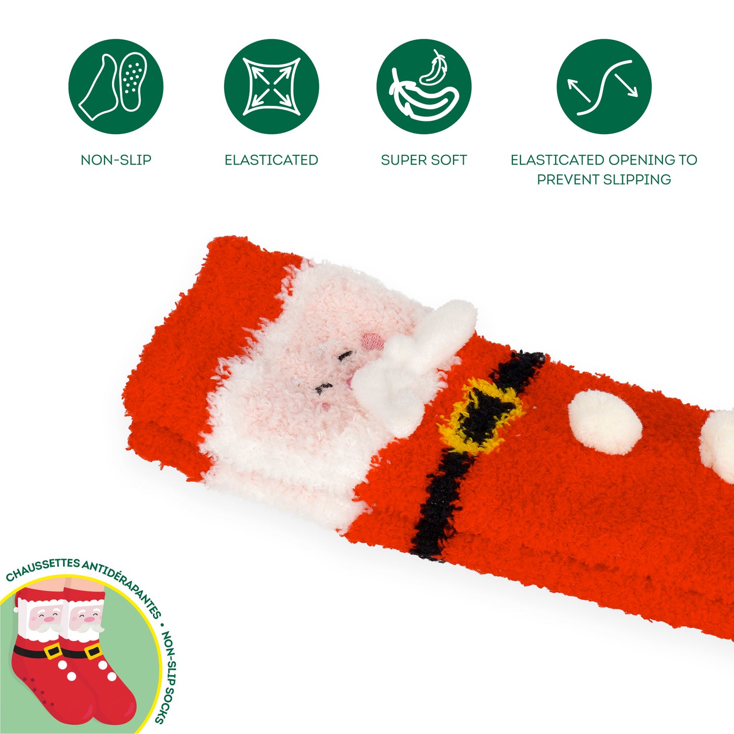 Meias Anti-derrapantes LEGAMI Christmas - It´s a Match! - Santa Claus