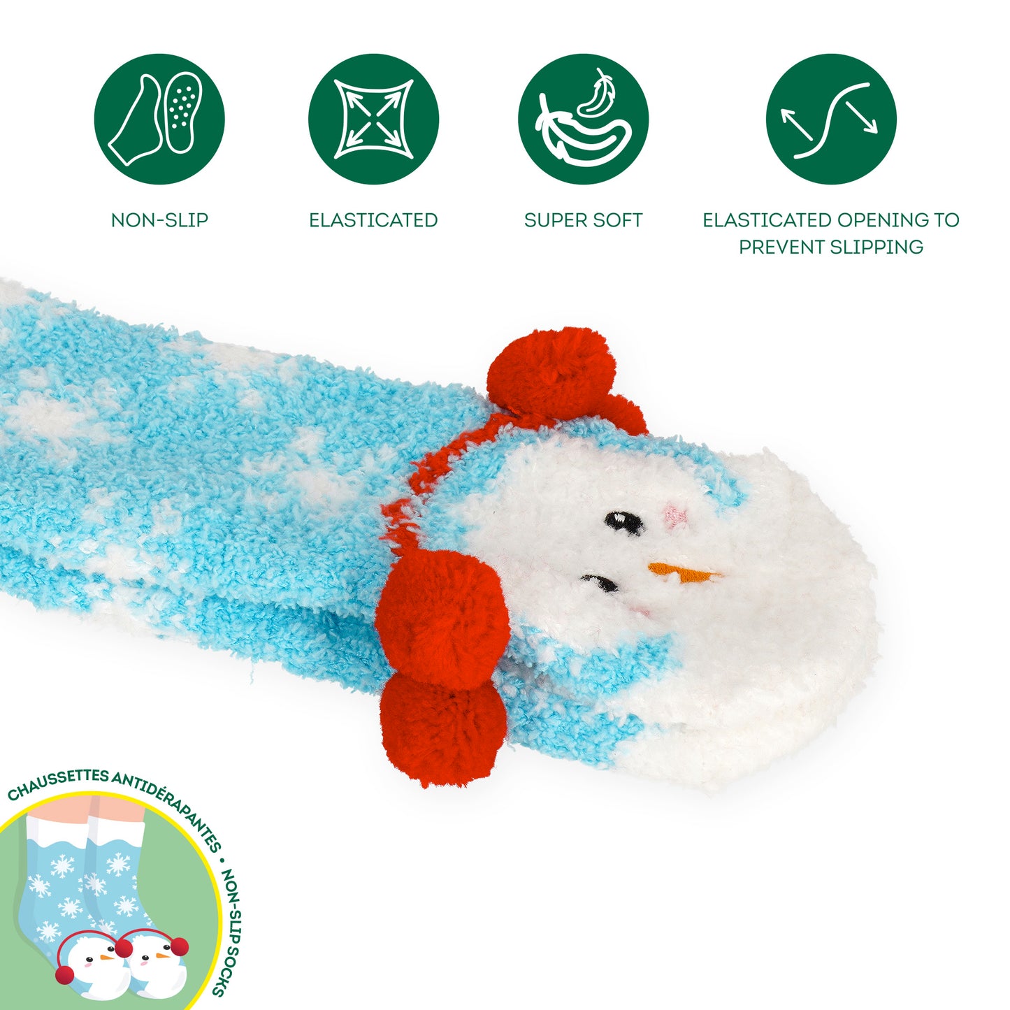 Promoção LEGAMI SANTA CLAUS - Erasable Santa Claus + Meias Antiderrapantes Snowman