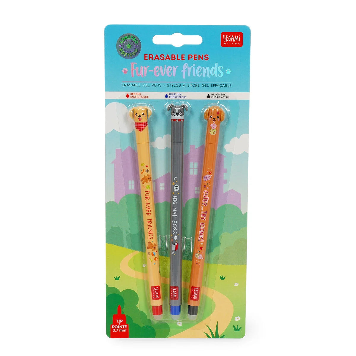 Conj. Esf. LEGAMI Erasable Pen - Fur-ever Friends