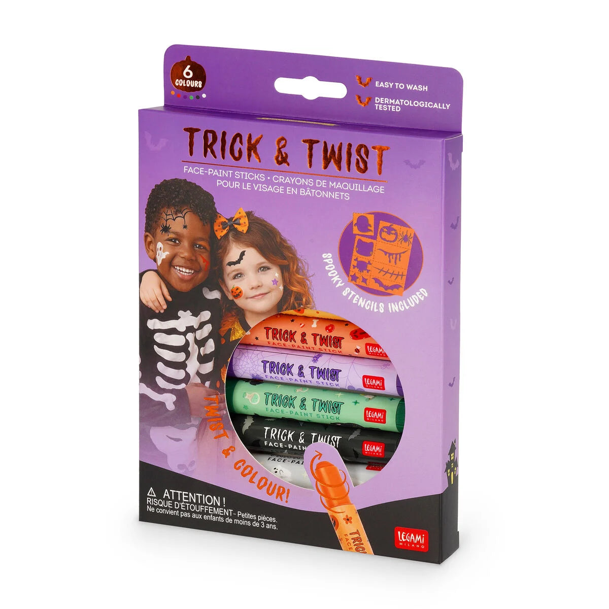 Kit de Maquilhagem de Halloween LEGAMI -  Trick &amp; Twist