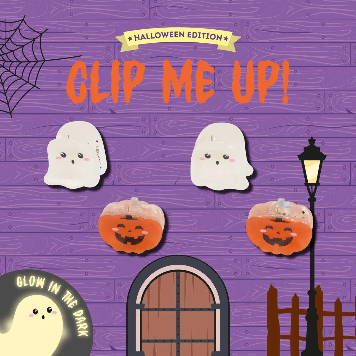 Conj. de Halloween LEGAMI com quatro mini ganchos para o cabelo - Prende-me!