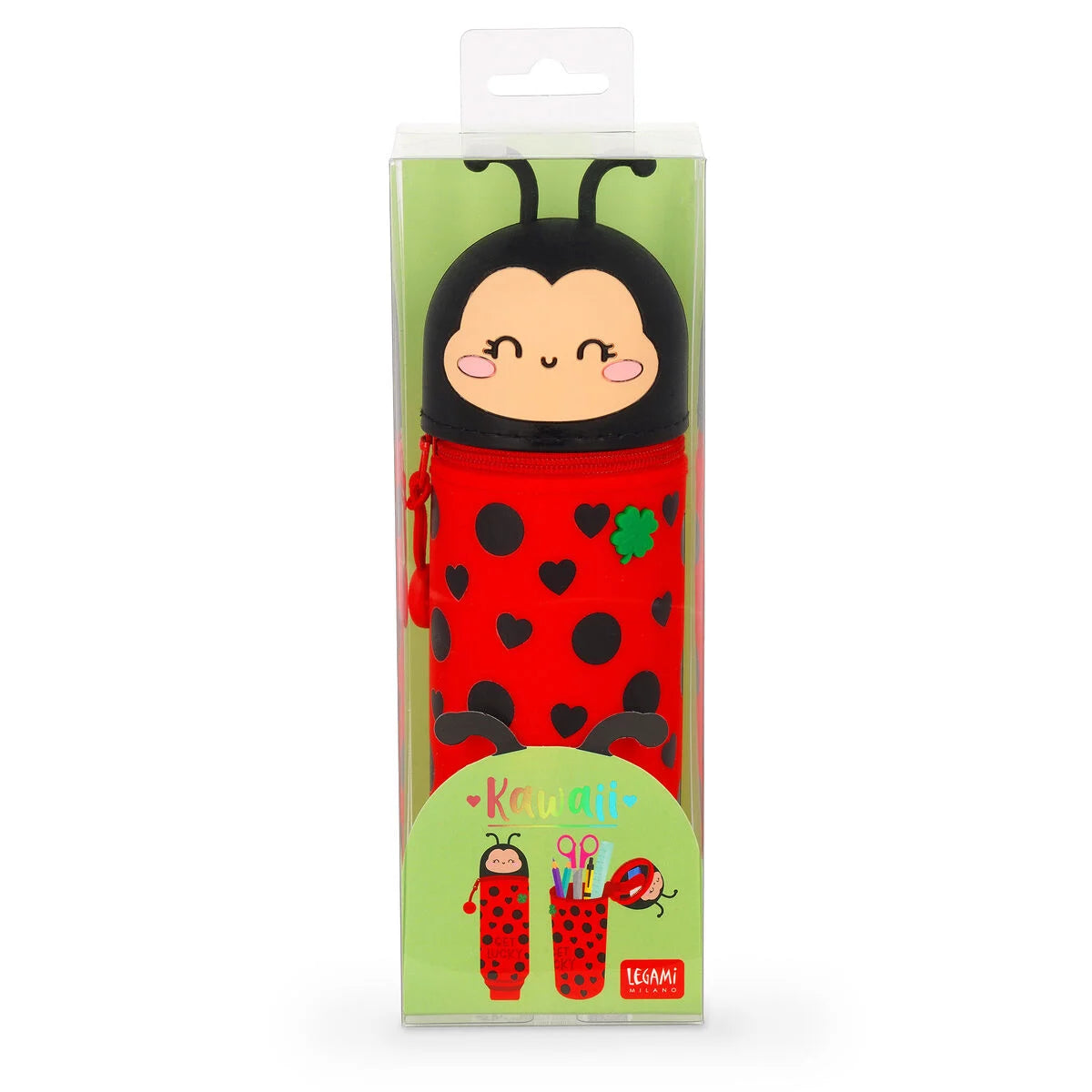 LEGAMI Kawaii Pencil Case - Ladybird