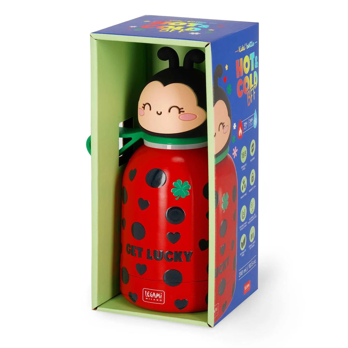 LEGAMI Hot & Cold Kids Sports Bottle - Ladybird