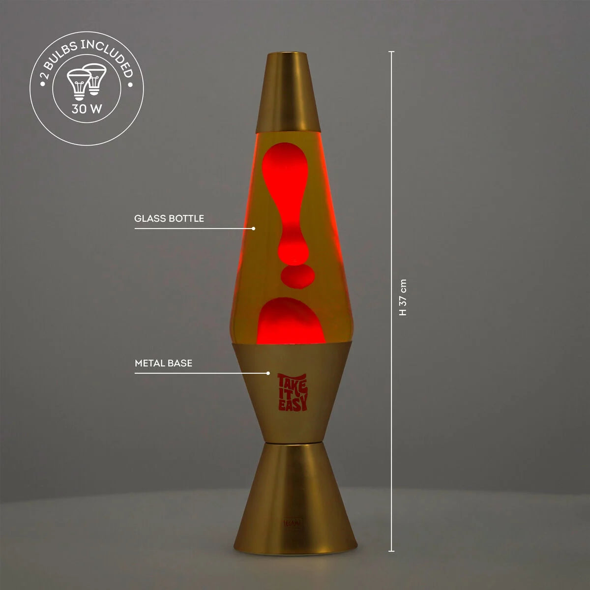 Candeeiro de lava LEGAMI - MAGMASTIC! -  GOLD