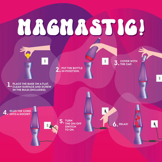 Candeeiro LEGAMI Magmastic! Lava Lamp - Holo