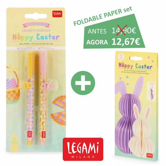 LEGAMI - Páscoa 2026 -  Lovely Friends - Hoppy Easter - FOLDABLE PAPER SET