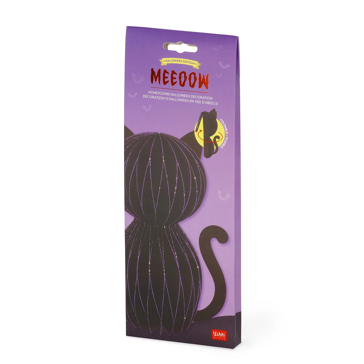 Decoração de Halloween Favo de Mel LEGAMI - KITTY - BLACK
