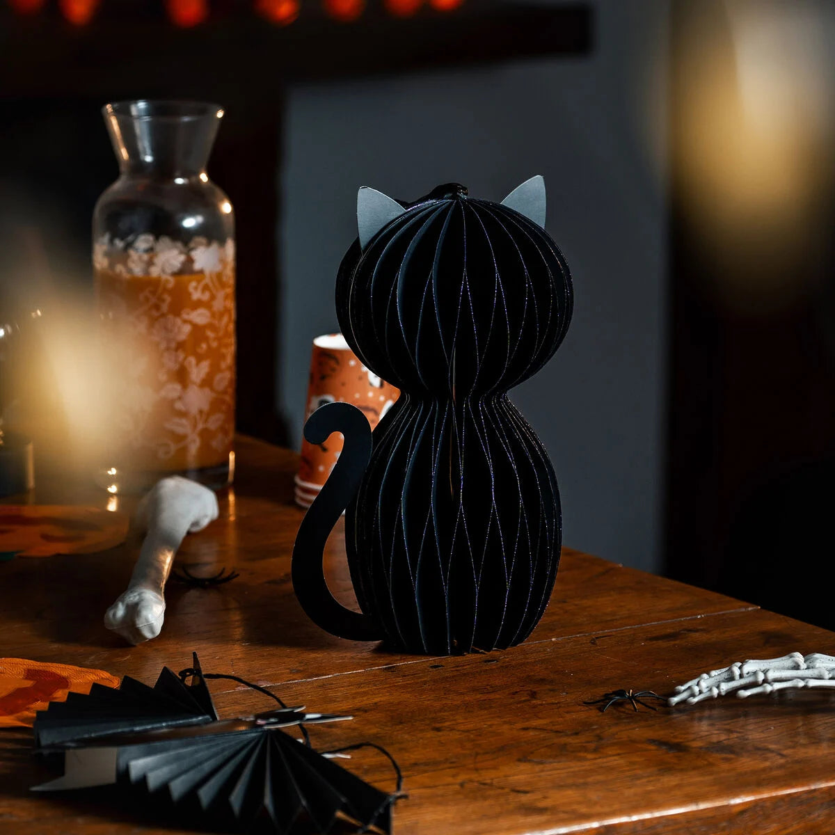 Decoração de Halloween Favo de Mel LEGAMI - KITTY - BLACK