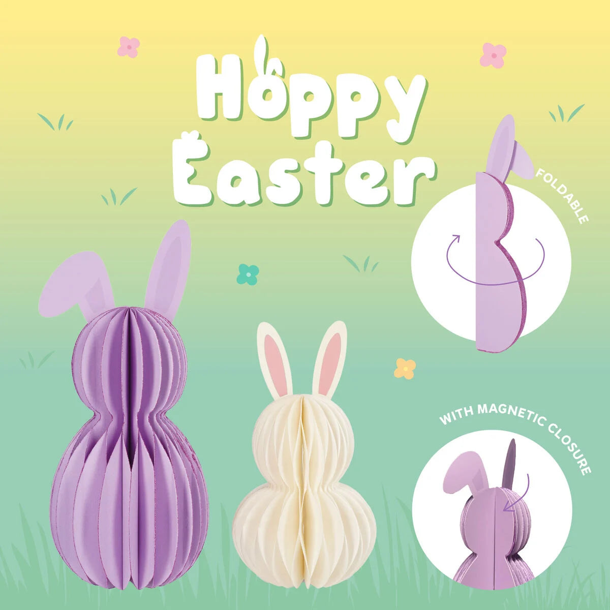 LEGAMI - Páscoa 2026 -  Lovely Friends - Hoppy Easter - FOLDABLE PAPER SET