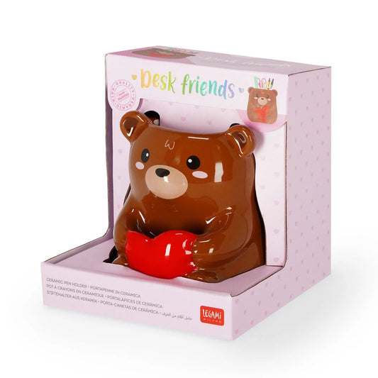 Porta-canetas LEGAMI Desk Friends - Teddy Bear