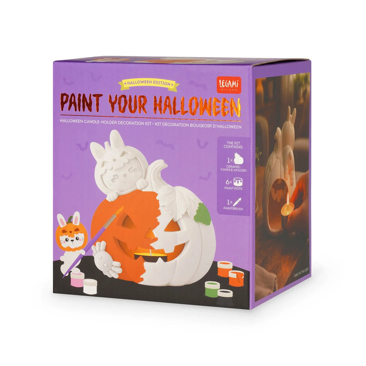 Kit de Pintura Decorativa LEGAMI  para o Halloween - Coelhinho