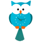 Relógio PYLONES Wall Dancing Clock - Blue Owl