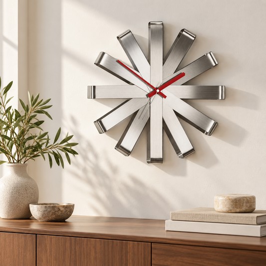 Relógio UMBRA Ribbon - 31cm - Steel