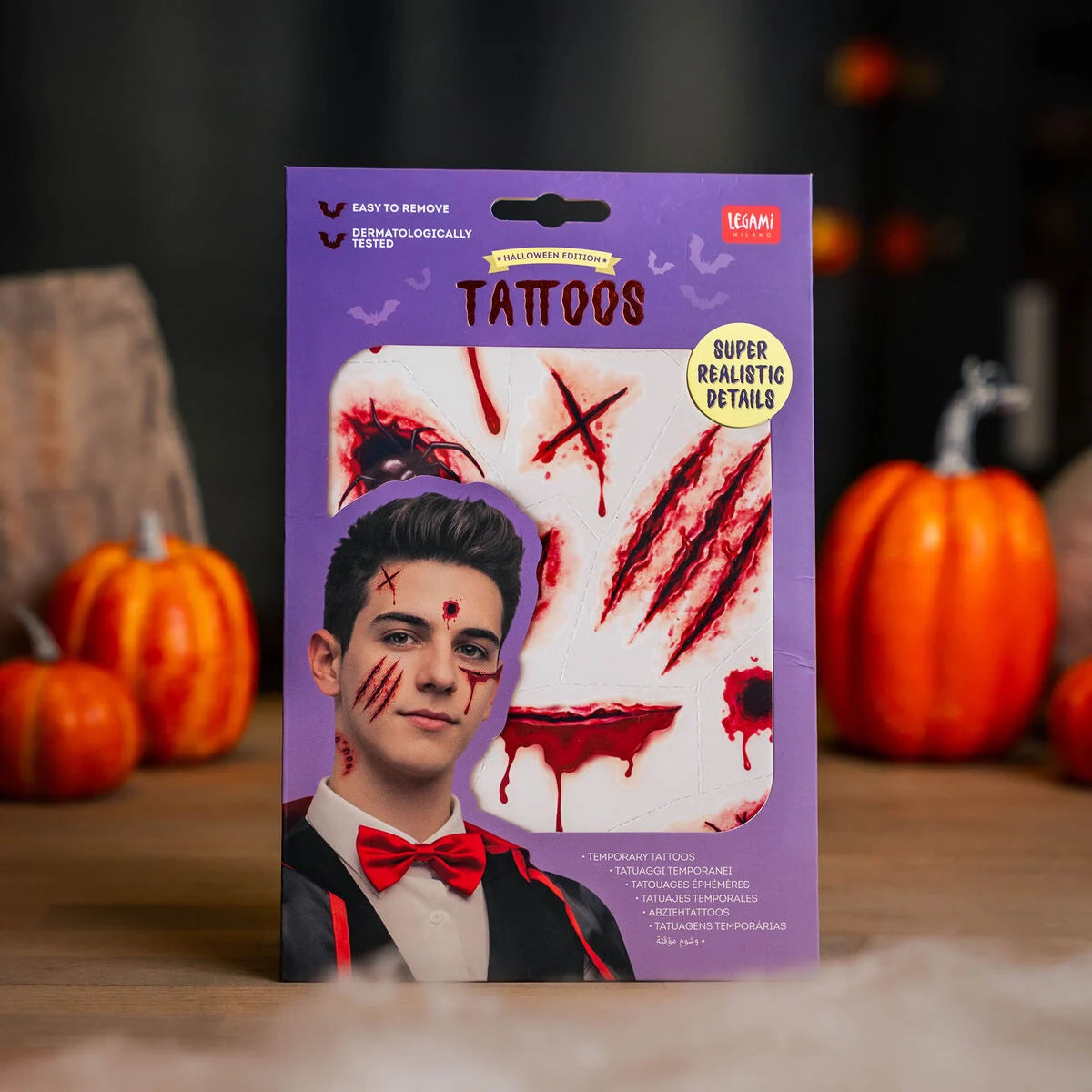 Conj. LEGAMI  creepy tattoos - Tatuagens temporárias