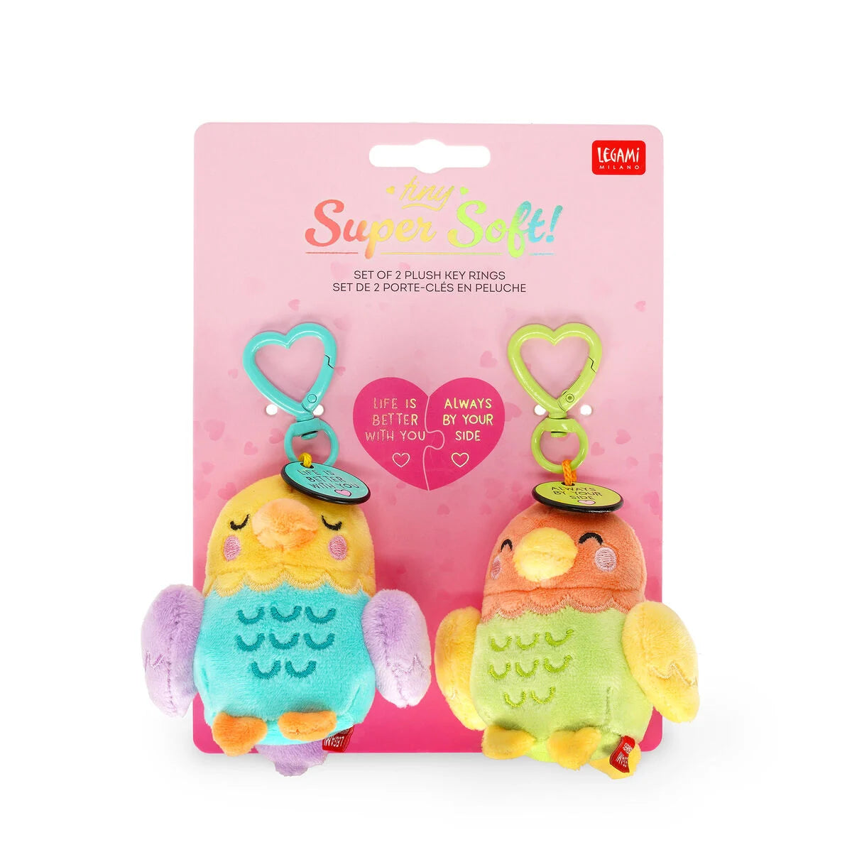 LEGAMI Super Soft! Keyring Set of 2 - Tiny
