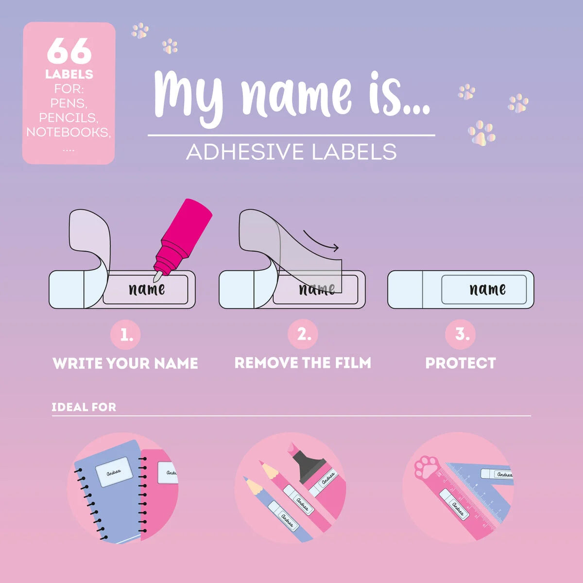 Etiq. LEGAMI My name is...