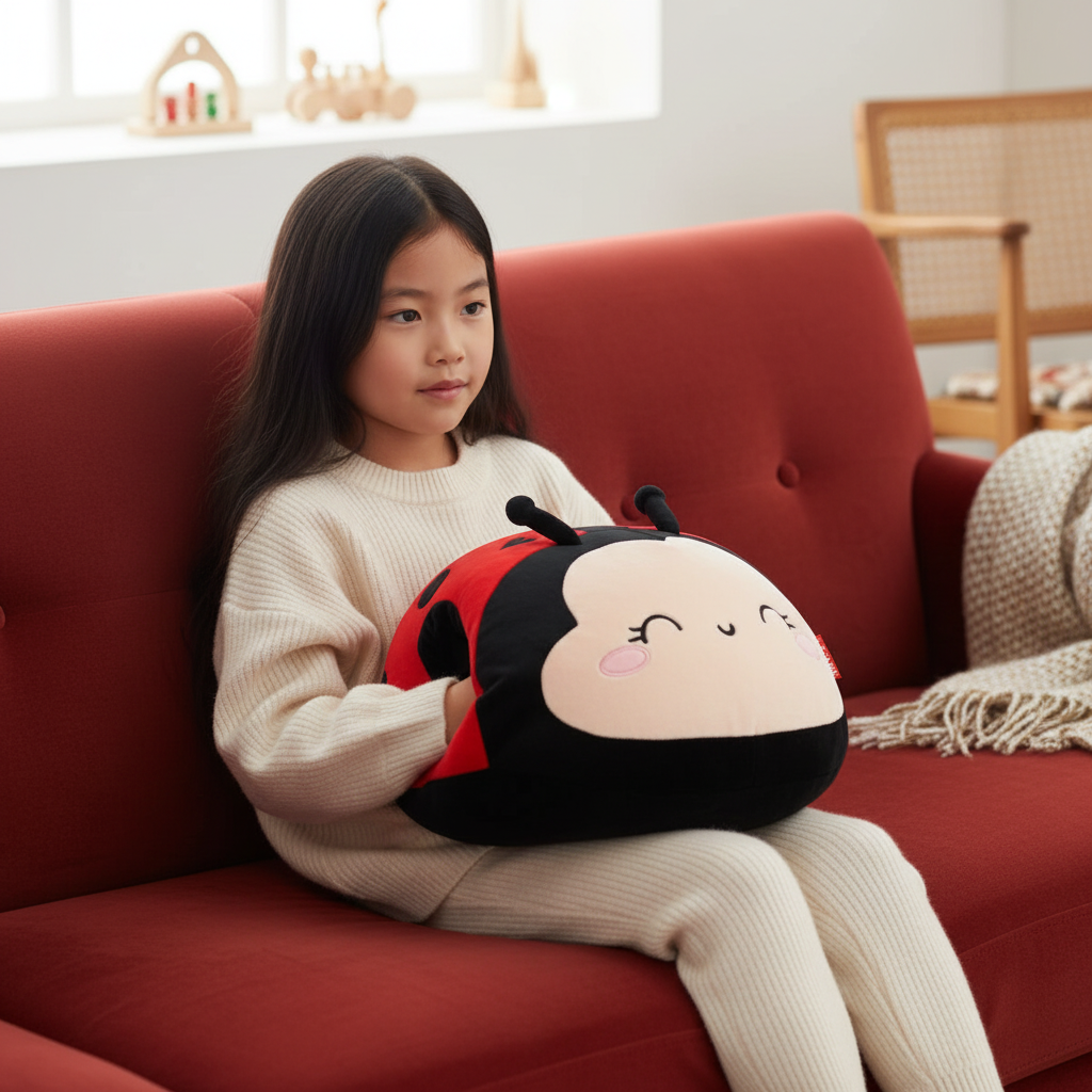 LEGAMI Super Soft Cushion - Ladybird