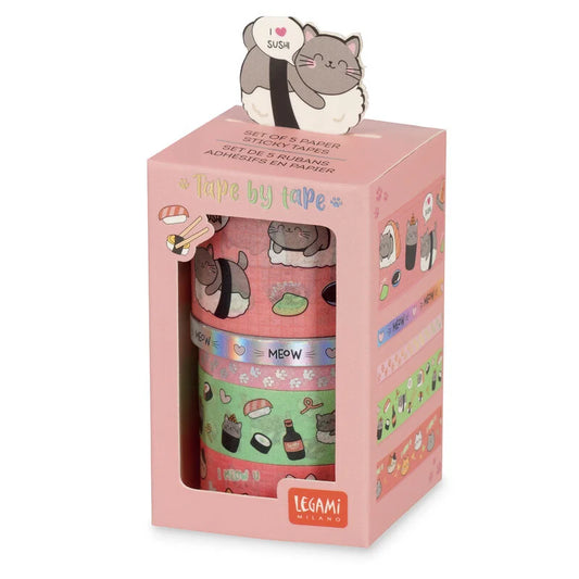 Conj. Fita decorativa LEGAMI Tape by tape - 5 unid. - Panda
