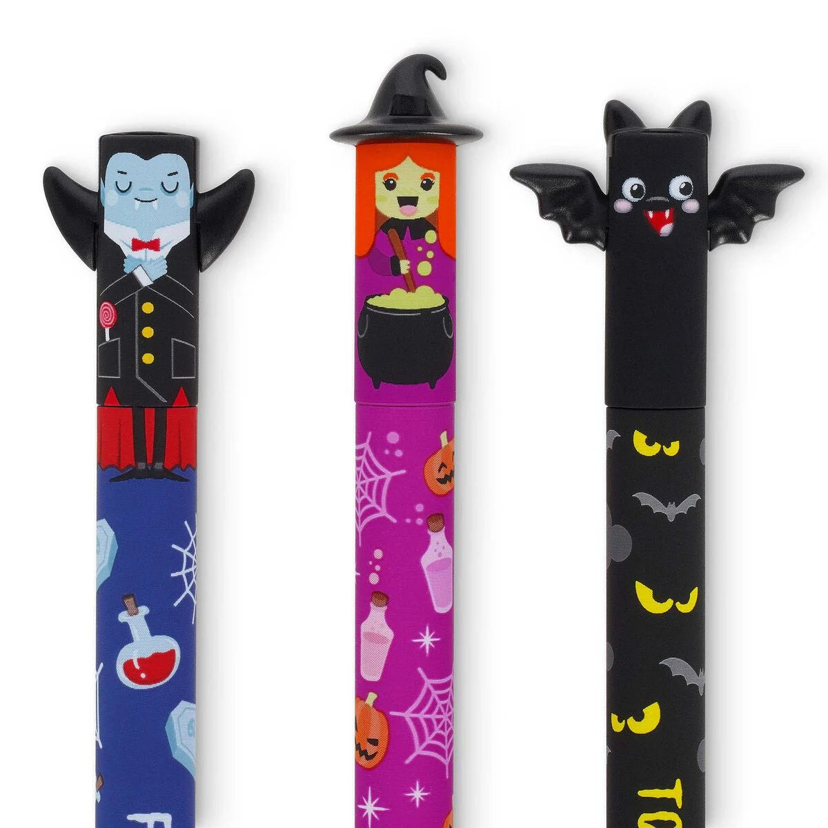 Conj. Esf. LEGAMI Erasable Pen - The Boo Crew - Bat+Witch+Va
