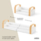 Organizador UMBRA Bellwood -Prateleira de especiarias de 3 níveis- White/Natura