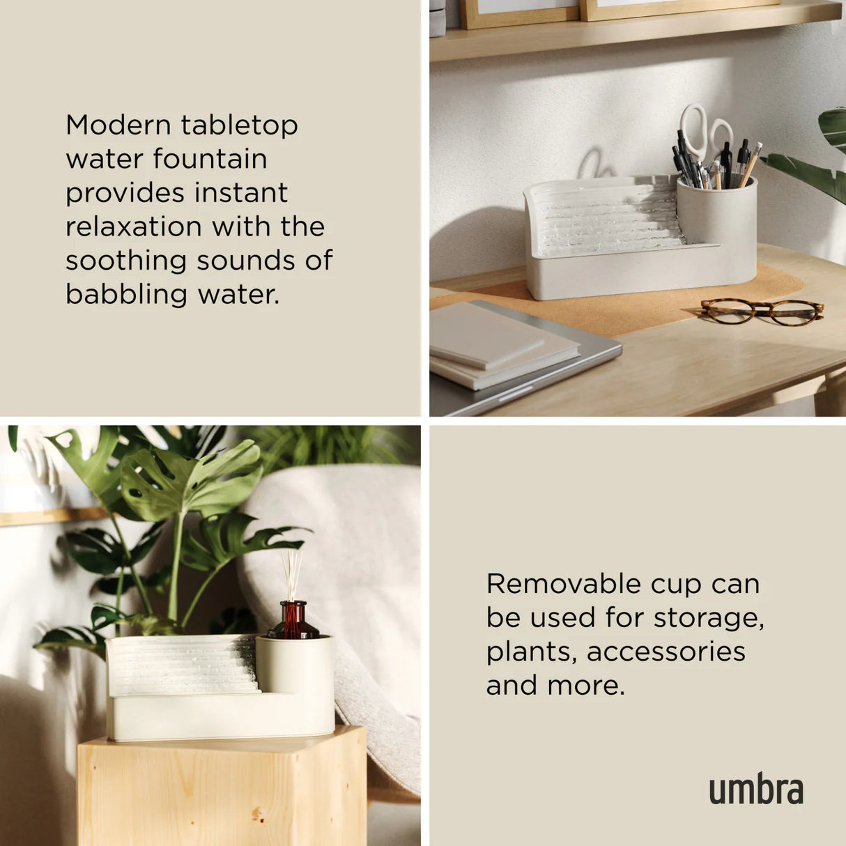 Fonte de Água UMBRA Stream Water Fountain - Grey