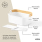 Organizador UMBRA Bellwood Bin - White/Natural