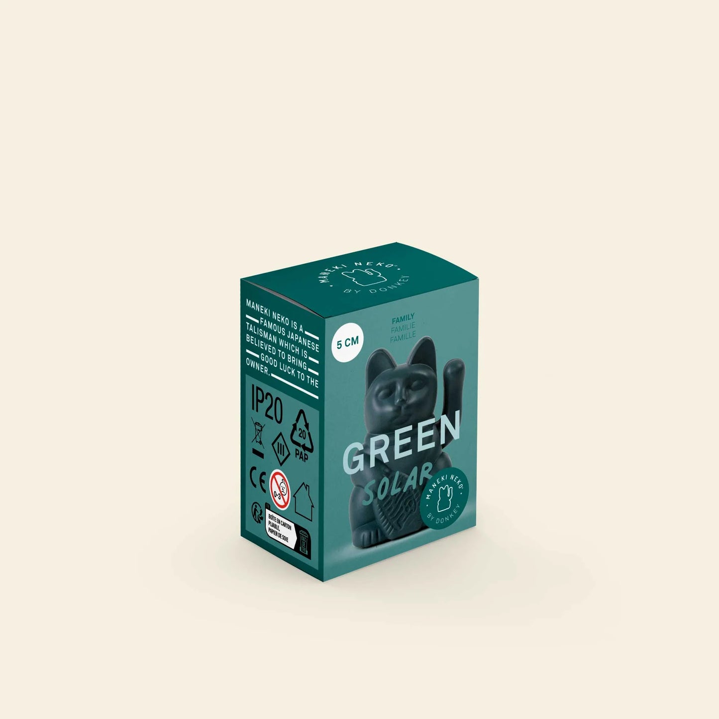 Gato da Sorte DONKEY Luck Cat Solar - Green