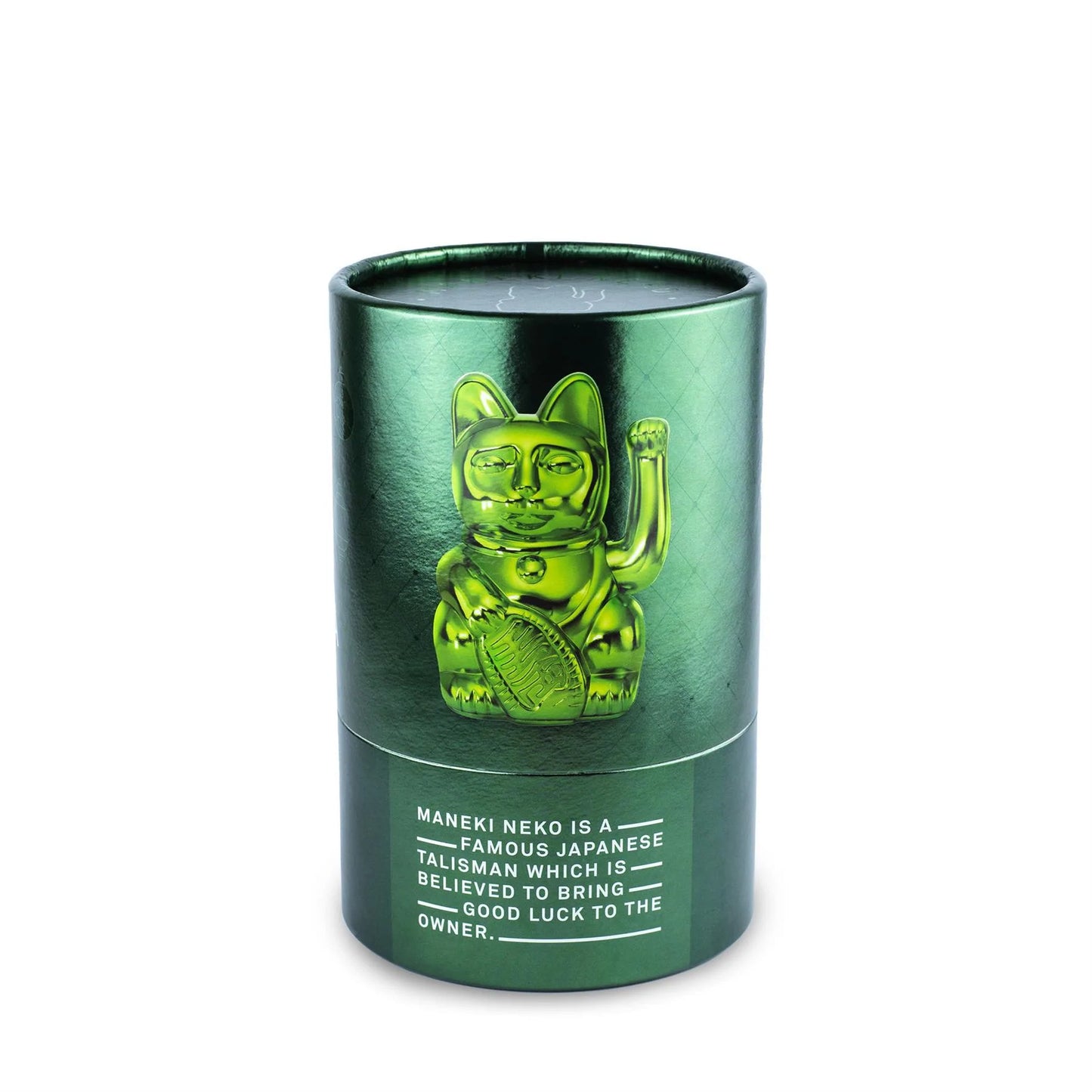 Gato da Sorte Luck Cat Festive - Verde Brilhante
