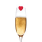 Marcadores de copos LEGAMI Drink Markers - 6 unid. - Heart