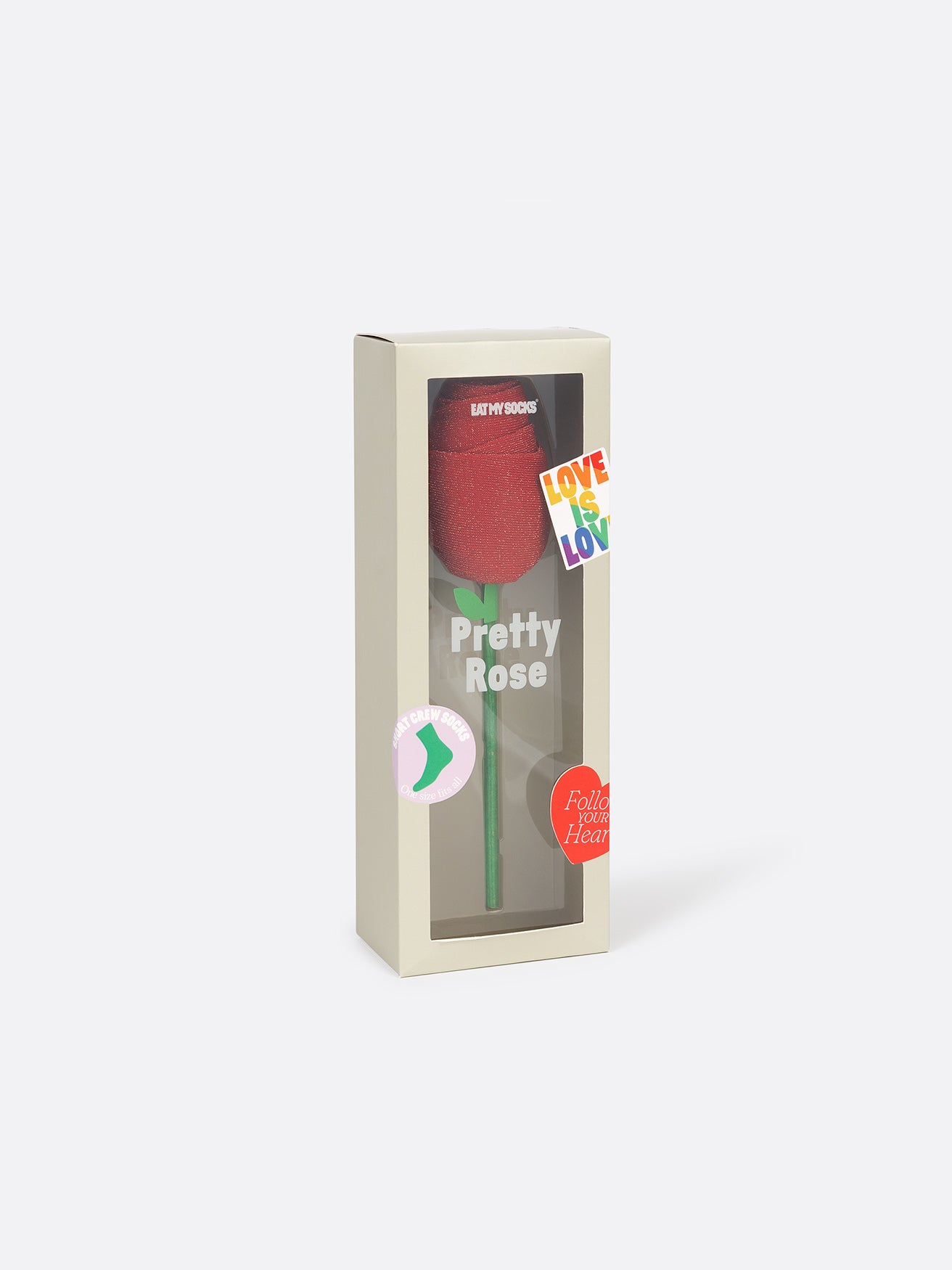 EAT MY SOCKS Meias TREND – Pretty Rose, Red