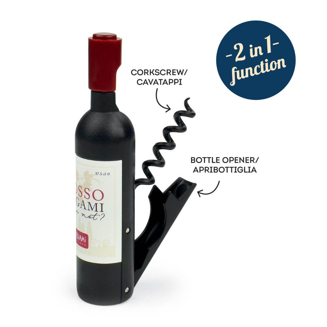LEGAMI Corkscrew - Bottle Opener - 2 functions