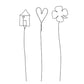 Enfeite Living - 26cm - 3 peças