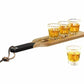 Conj. GENTLEMEN´S Serving Paddle & Shot Glasses