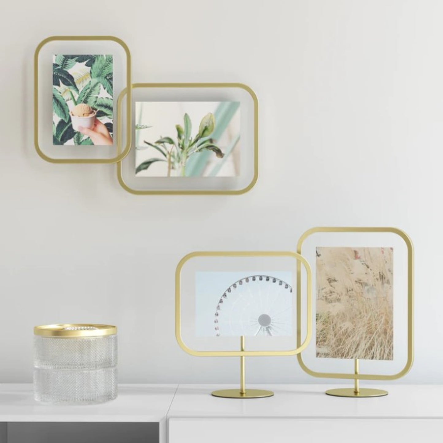 Moldura UMBRA Infinity Sqround 10 x 15 - Matte Brass