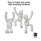 Cabide  UMBRA - Buddy Hooks - 3 unid.